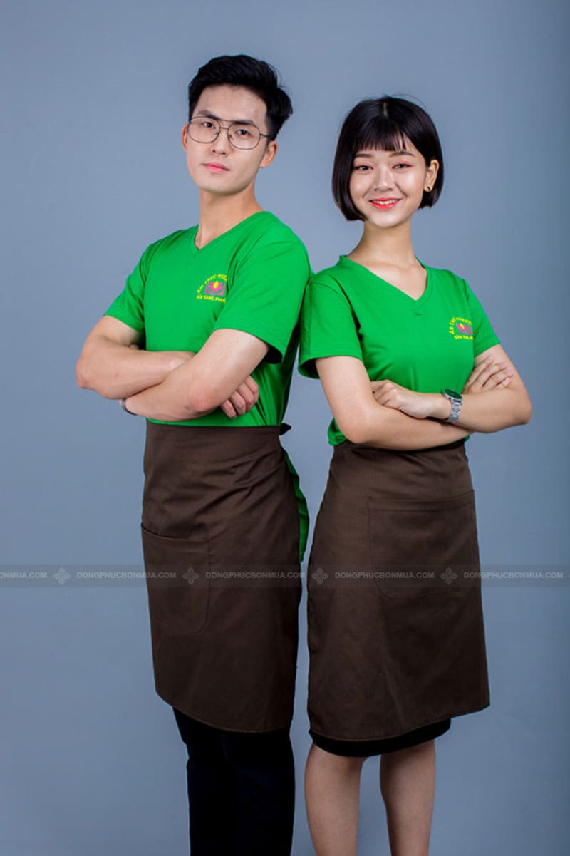 Áo đồng phục nhà hàng Ẩm thực Hương Sen