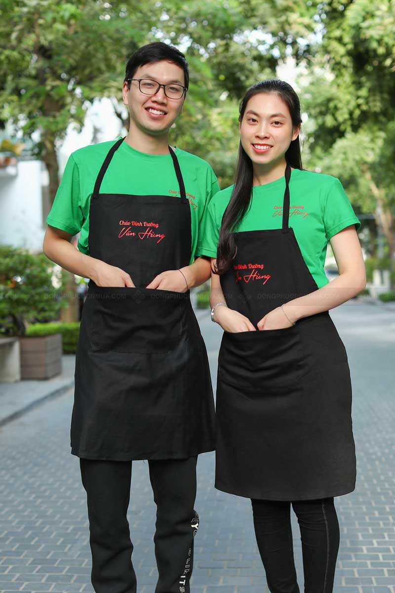 Đồng phục tạp dề cháo dinh dưỡng Văn Hùng