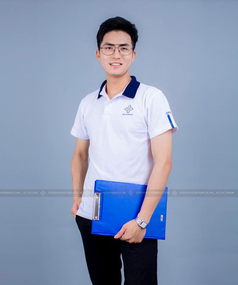 Áo thun đồng phục có cổ công ty Đồng Phục Bốn Mùa