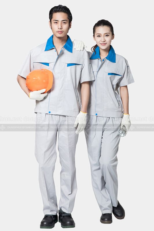 Áo kỹ thuật kỹ sư 02 thiết kế và phối màu theo yêu cầu khách hàng