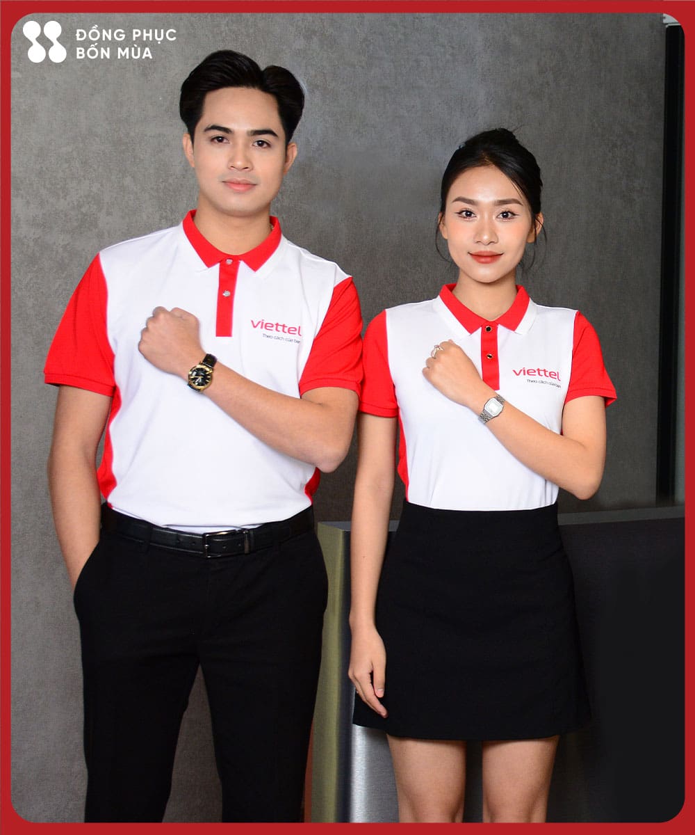 Áo phông đồng phục thương hiệu Viettel