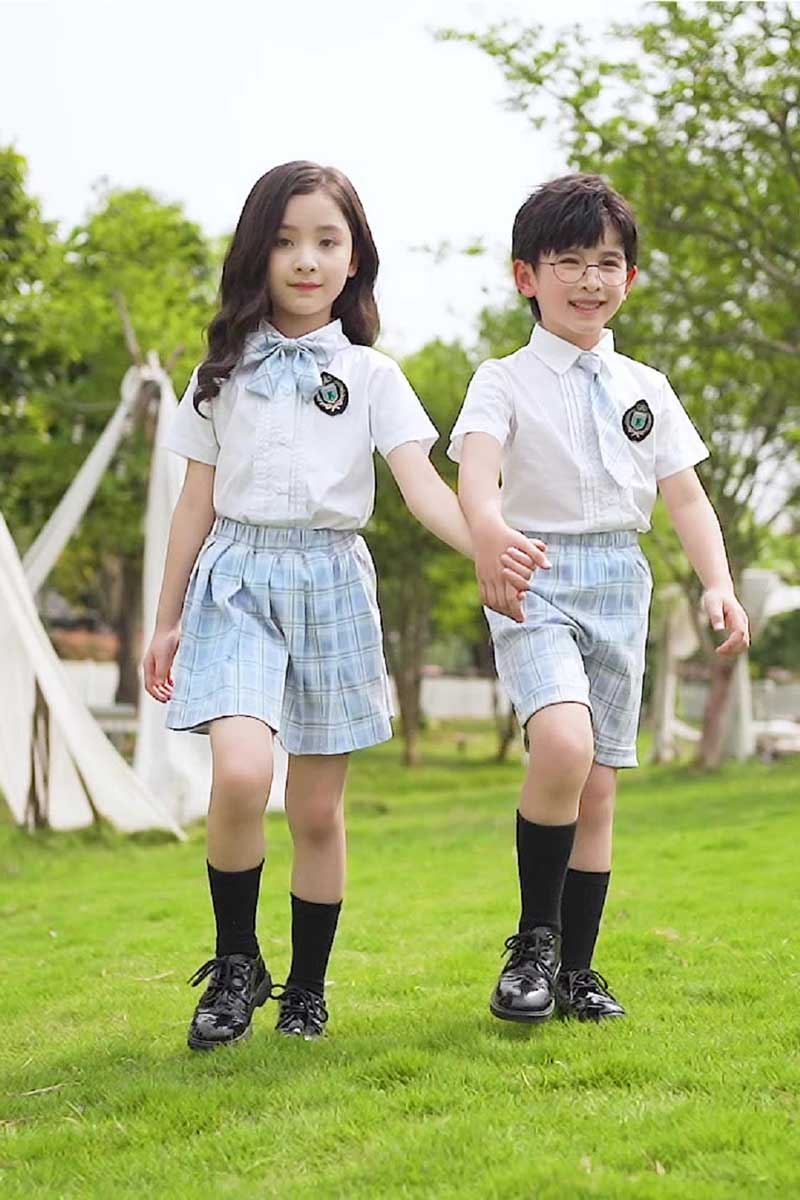 Mẫu áo sơ mi đồng phục học sinh mầm non màu trắng