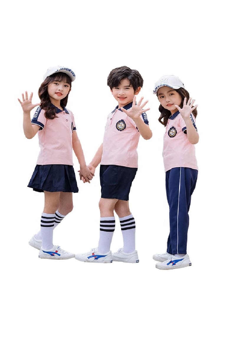 Đồng phục học sinh mầm non màu hồng