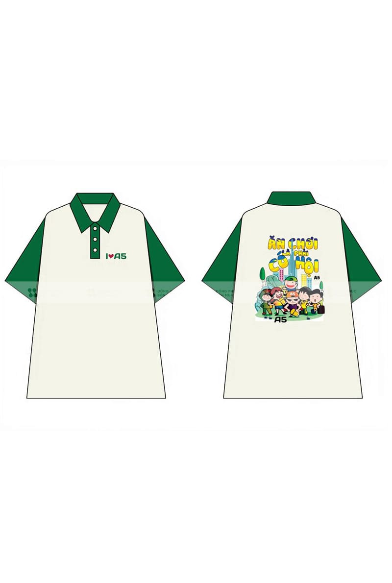 Đồng phục áo lớp in slogan vui vẻ, ý nghĩa
