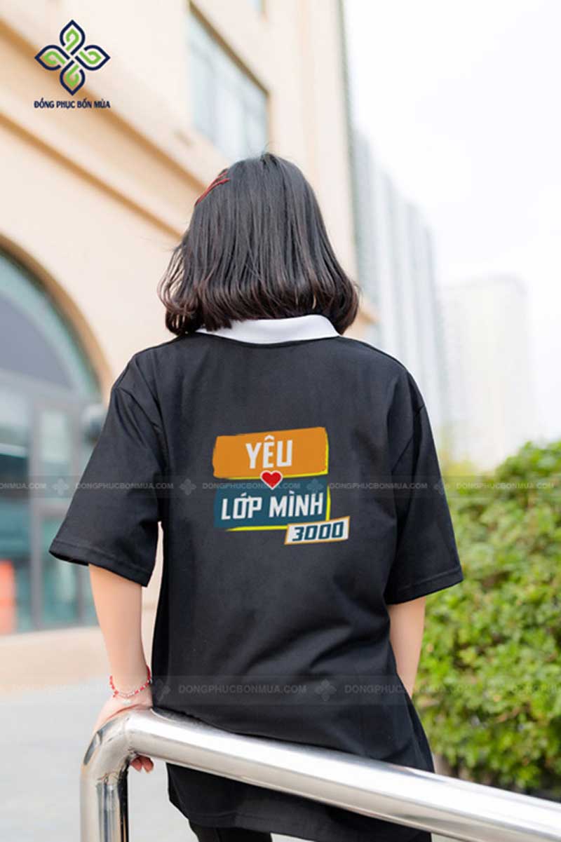 Áo phông đồng phục lớp oversize in hình