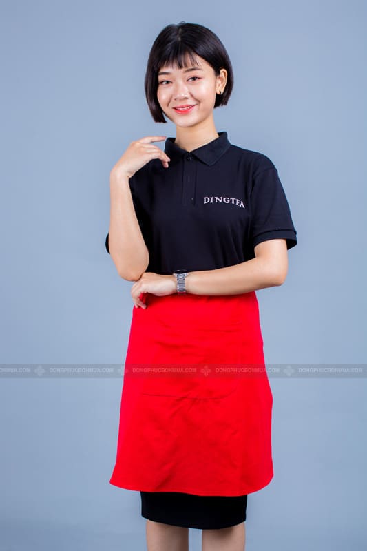 Áo đồng phục cổ bẻ thương hiệu DingTea