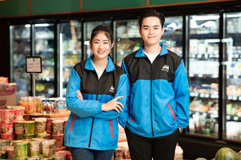 Áo khoác gió 2 nửa xanh dương + đen phá cách độc đáo