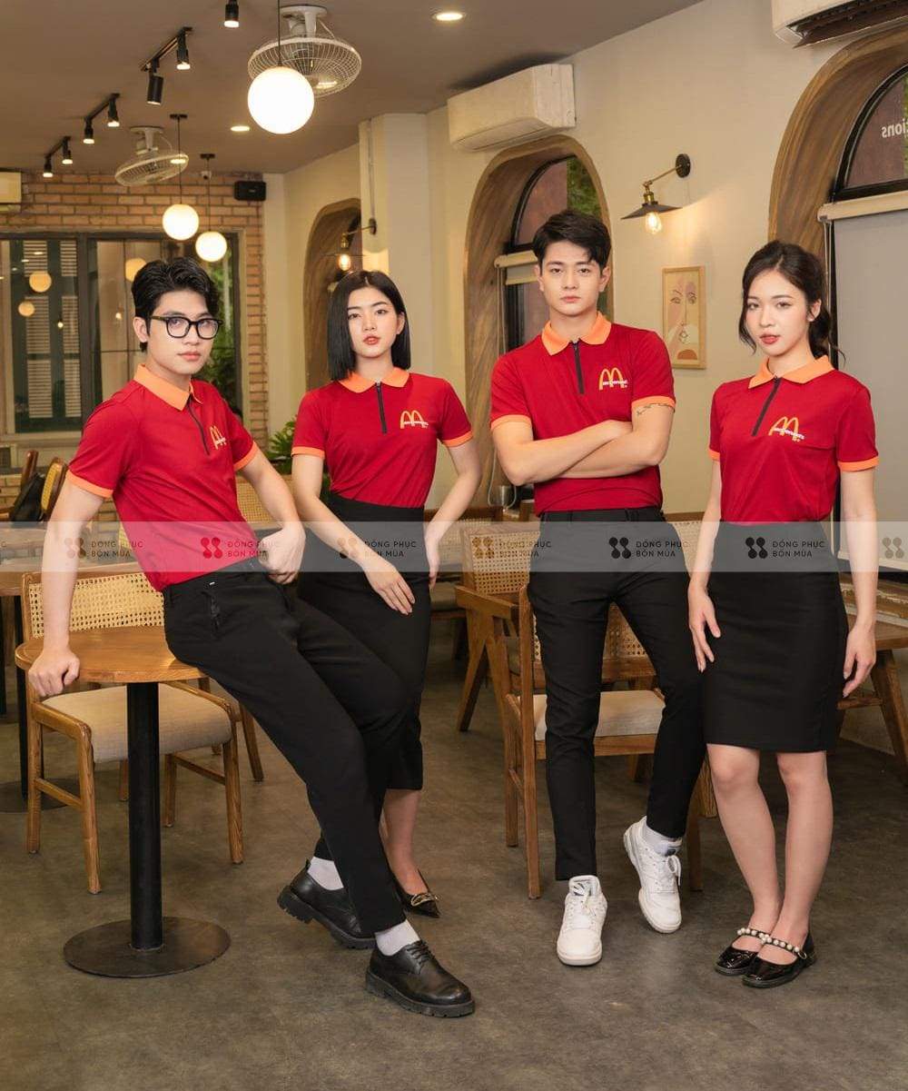 Đồng phục nhà hàng fast food Mcdonald’s