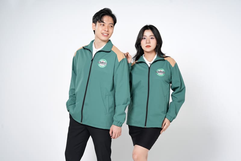 Áo khoác chống nước đồng phục công ty Heineken