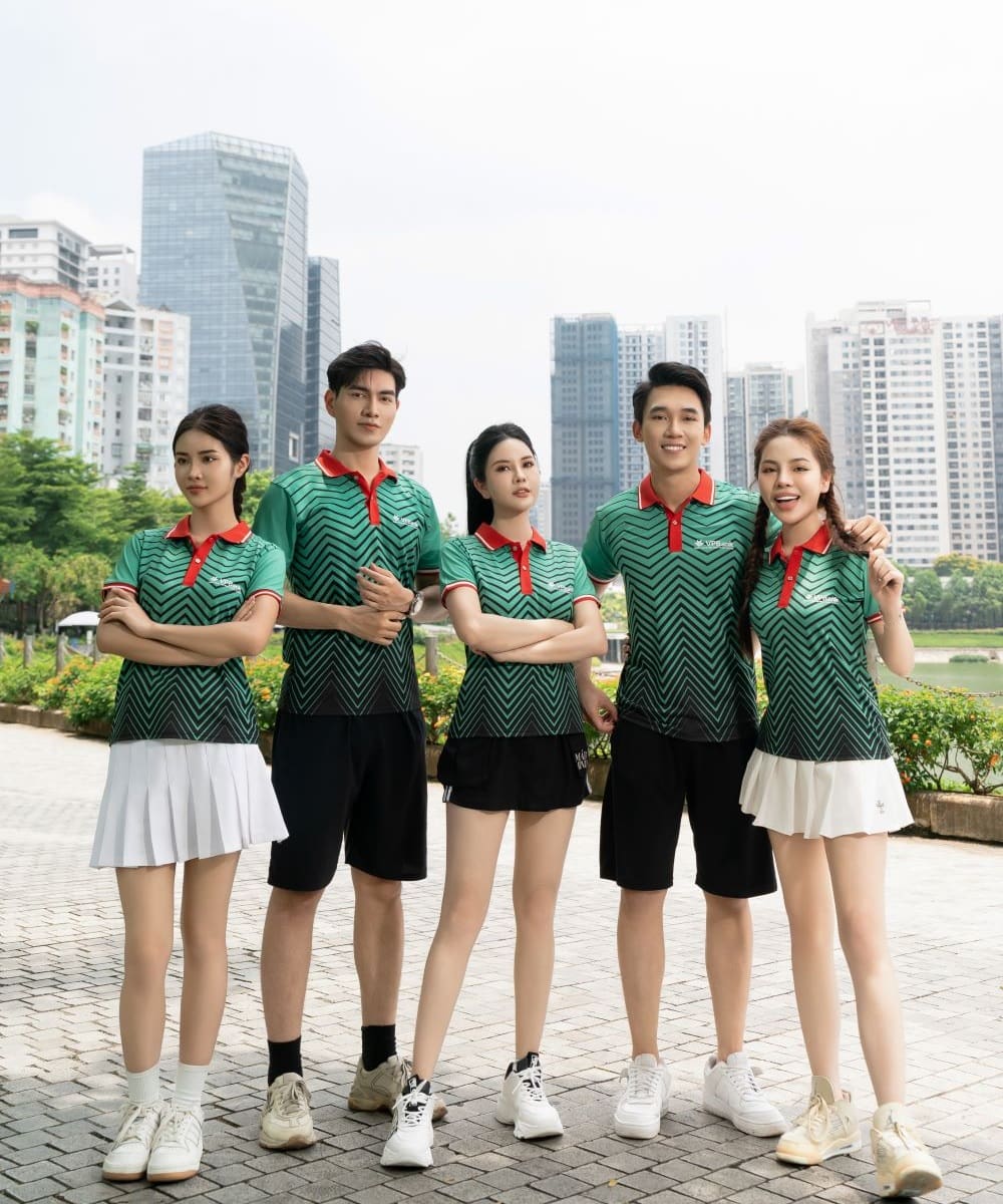 Đồng phục Teambuilding doanh nghiệp ngân hàng VPBANK form Regular Fit