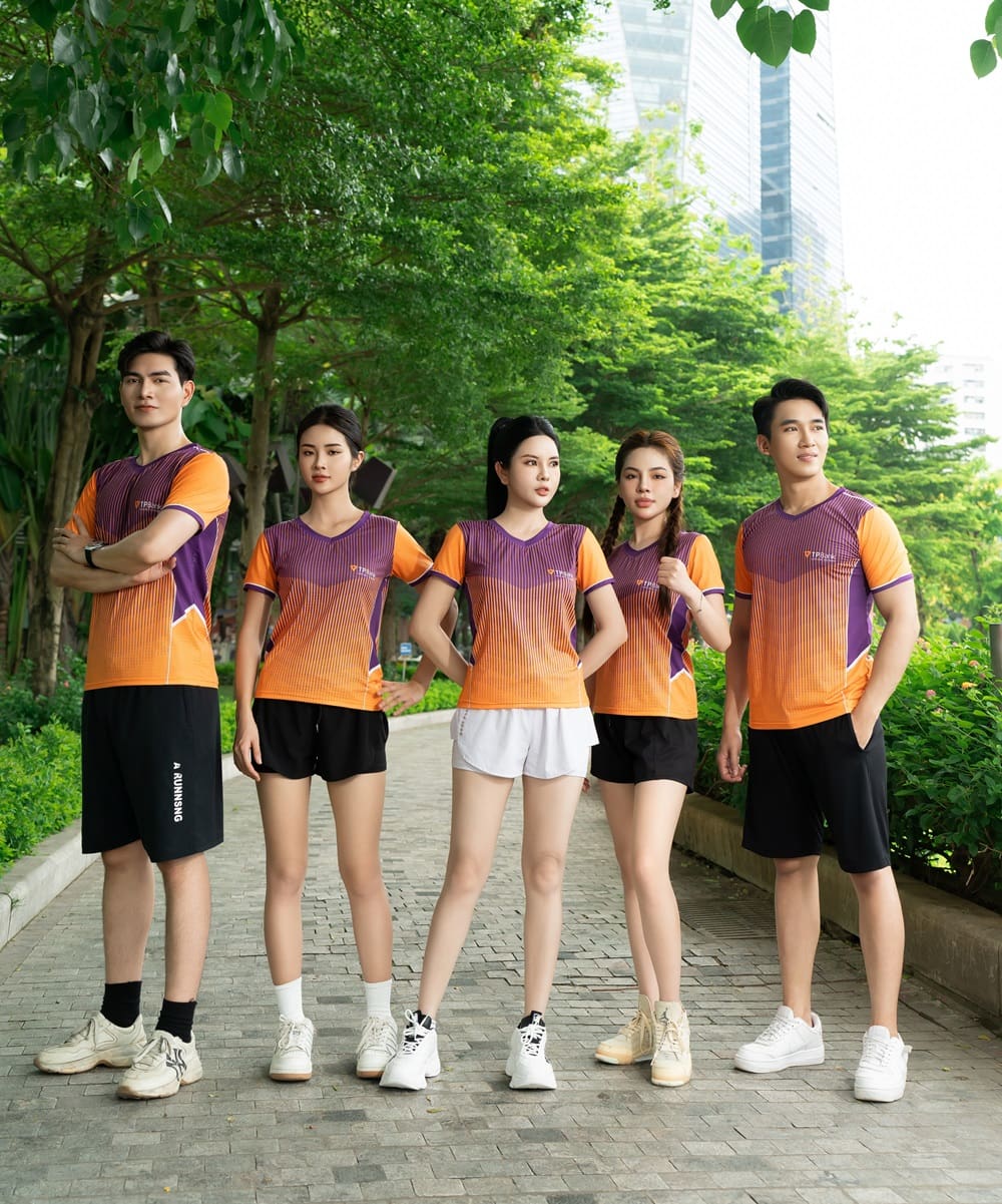 Áo thun công ty giải chạy ngân hàng TPBANK tay ngắn form Regular Fit
