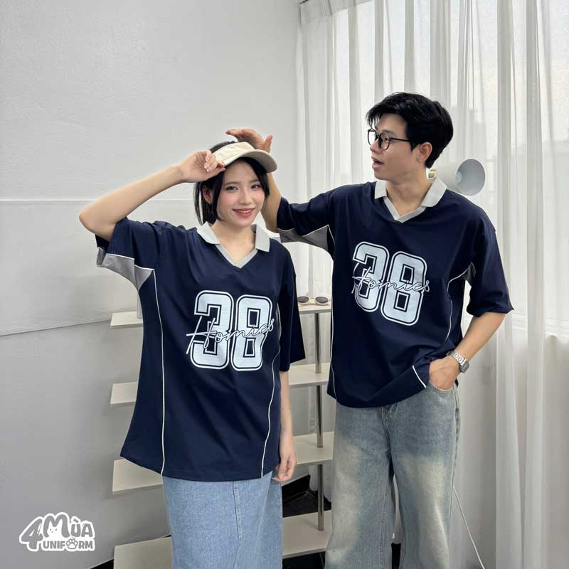 Đồng phục áo lớp Home Run màu xanh than
