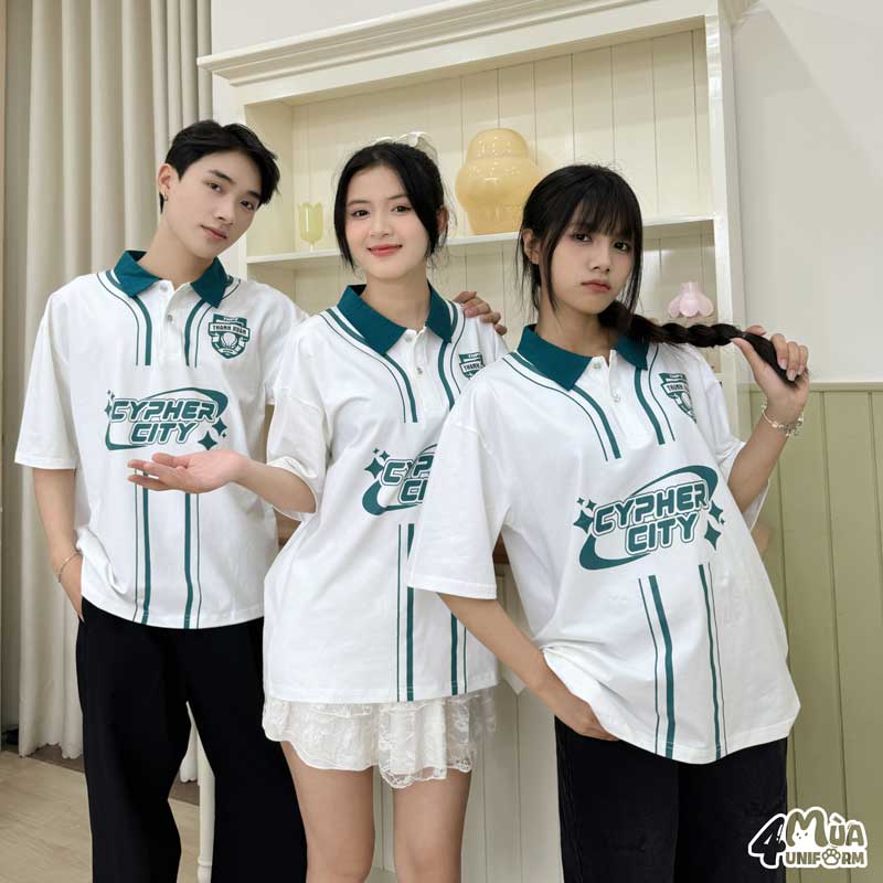 Đồng phục áo lớp Connect màu trắng