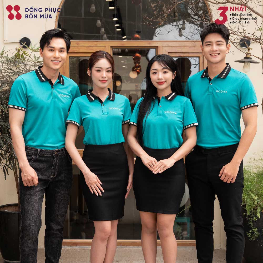 Áo Đồng Phục Polo Thương Hiệu GODIVA Chocolates