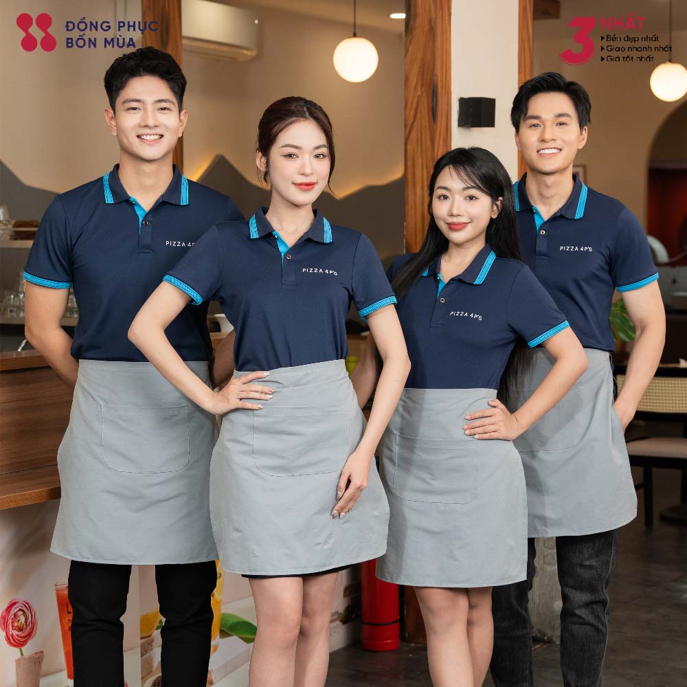 Áo đồng Phục Nhân Viên Pizza 4P’S